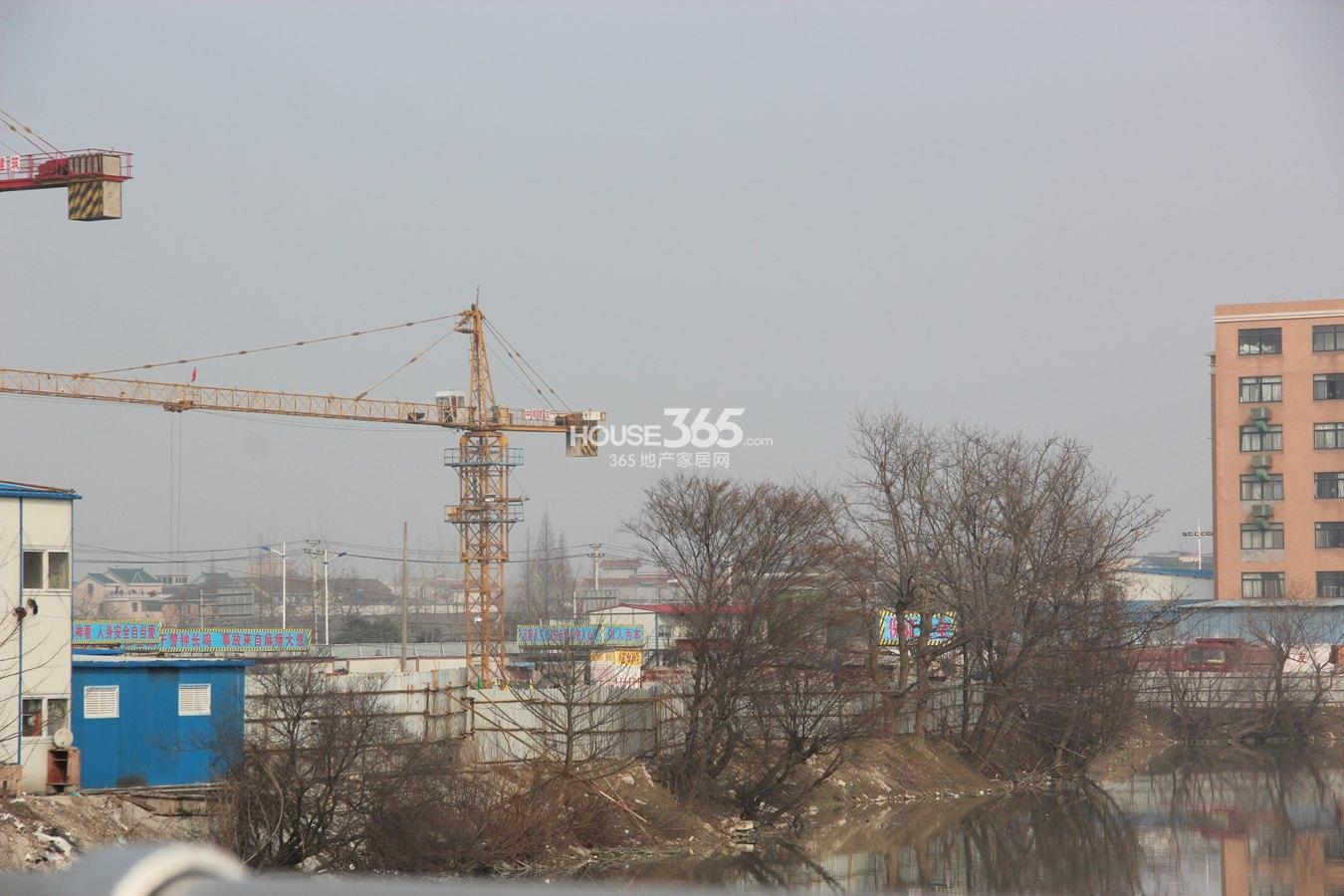 香山四季公馆项目施工现场 2013年1月份