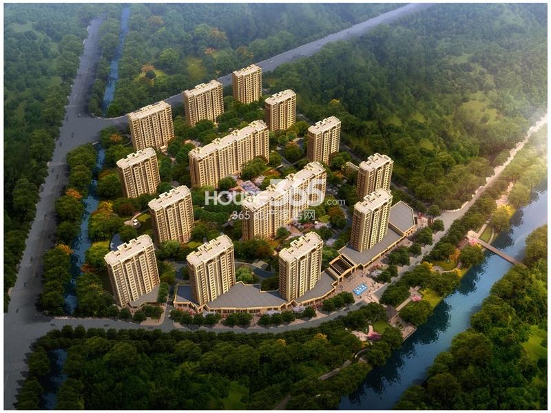 万科紫台项目鸟瞰图