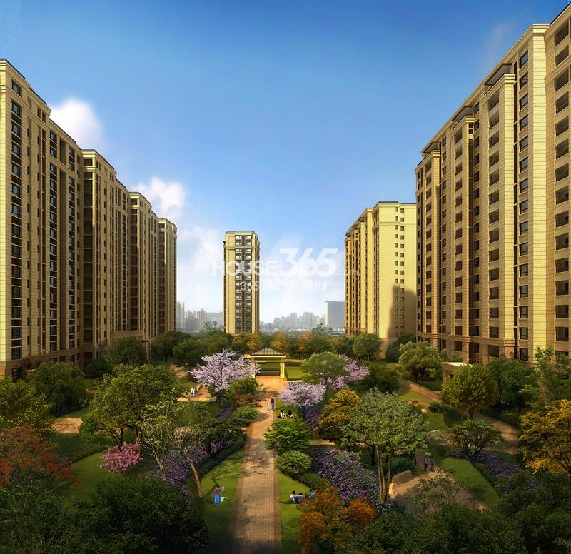 万科紫台庭院景观效果图