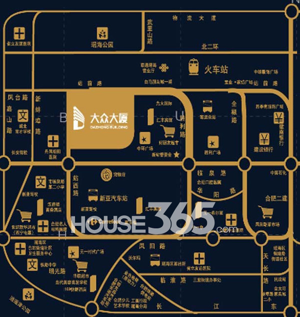 大众大厦交通图