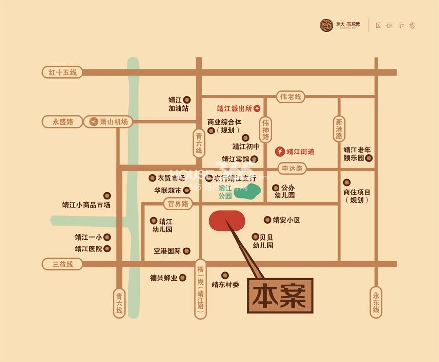 坤大玉龙湾交通图
