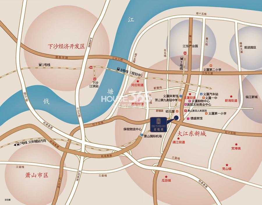 星悦湾交通图