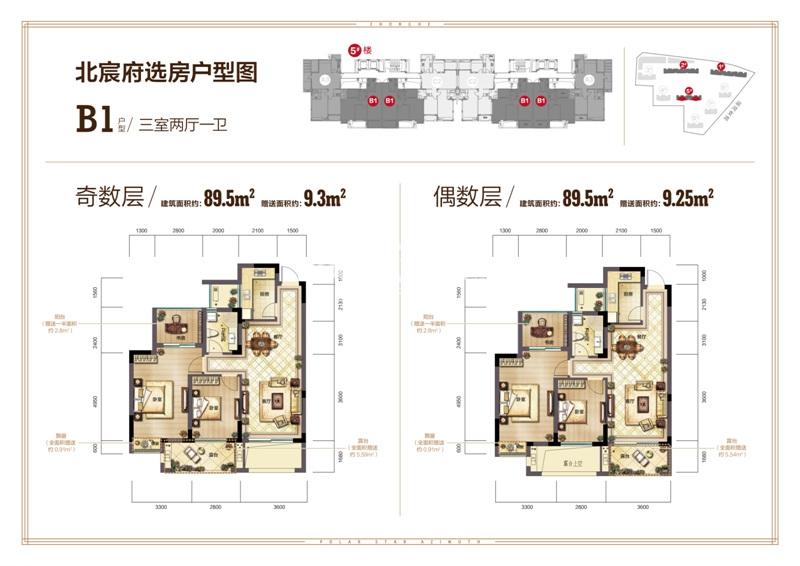 中和北宸府5#B1户型