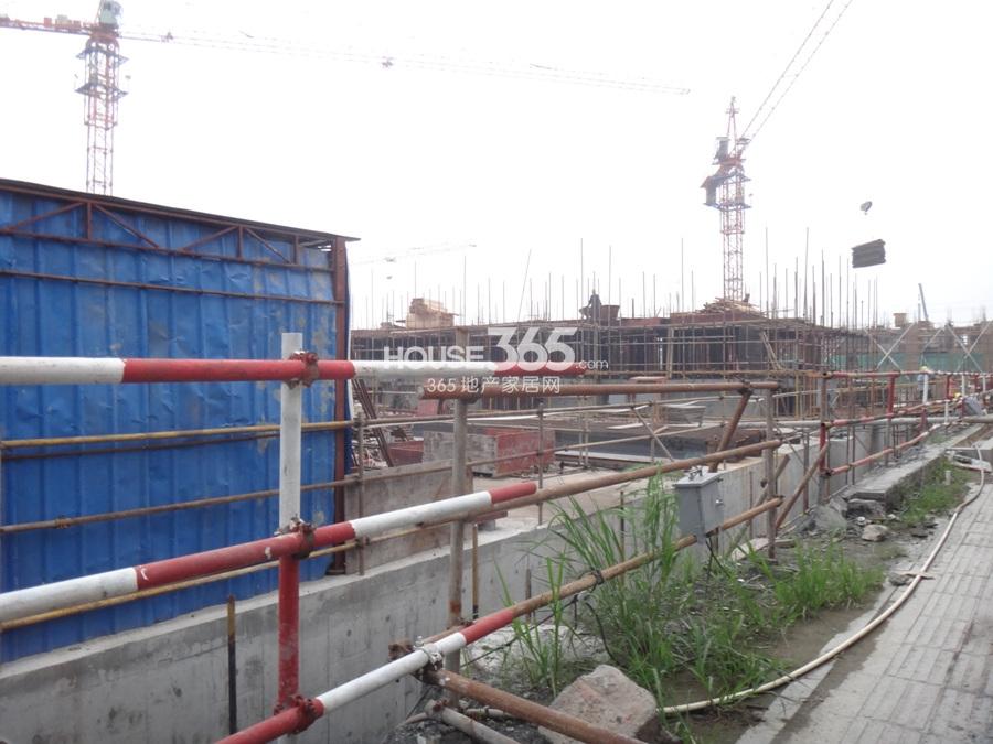 万科紫台施工现场实景图