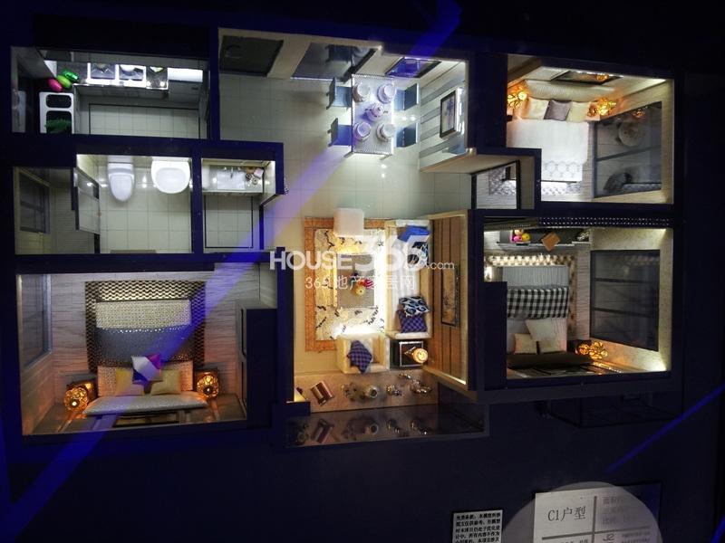 世茂之西湖89方样板房模型