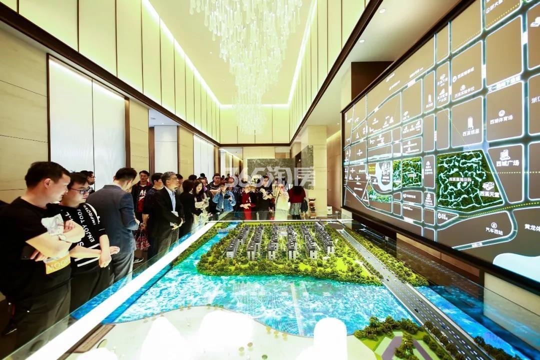 景瑞镜溪绿汀项目售楼处沙盘实景（2019.4）