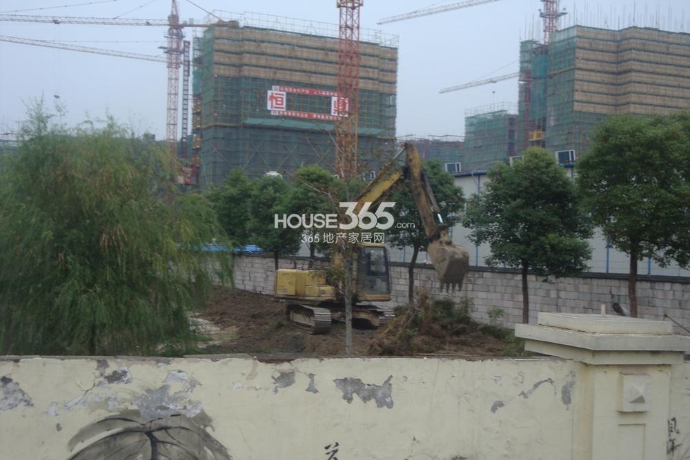 2013.11.13滨康路上西兴直河桥上拍玲珑府项目现场