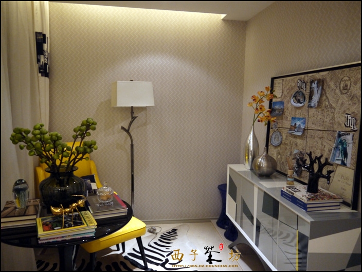 世茂东壹号88方B1户型样板房——书房