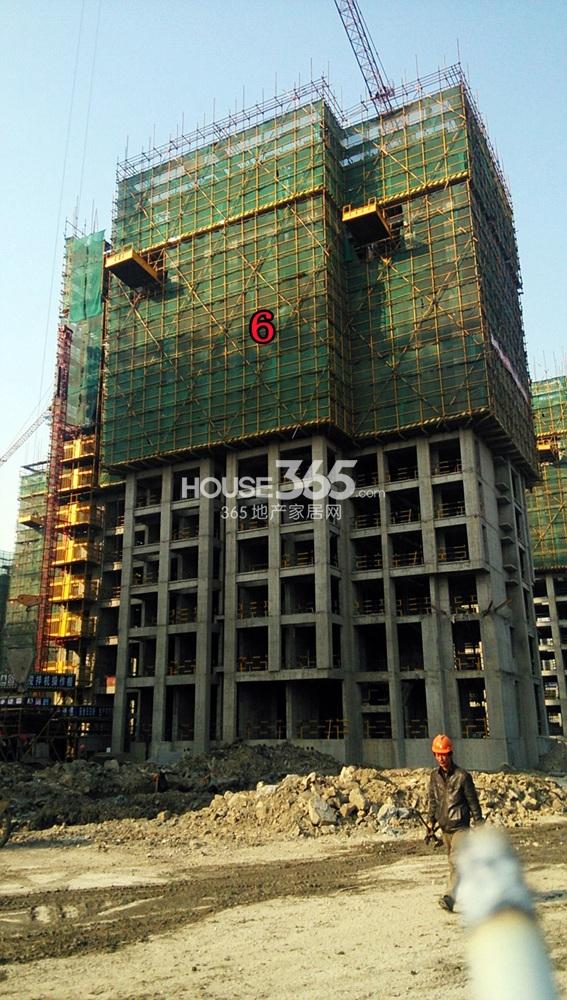 2013年12月中旬玲珑府实景--6号楼正面特写