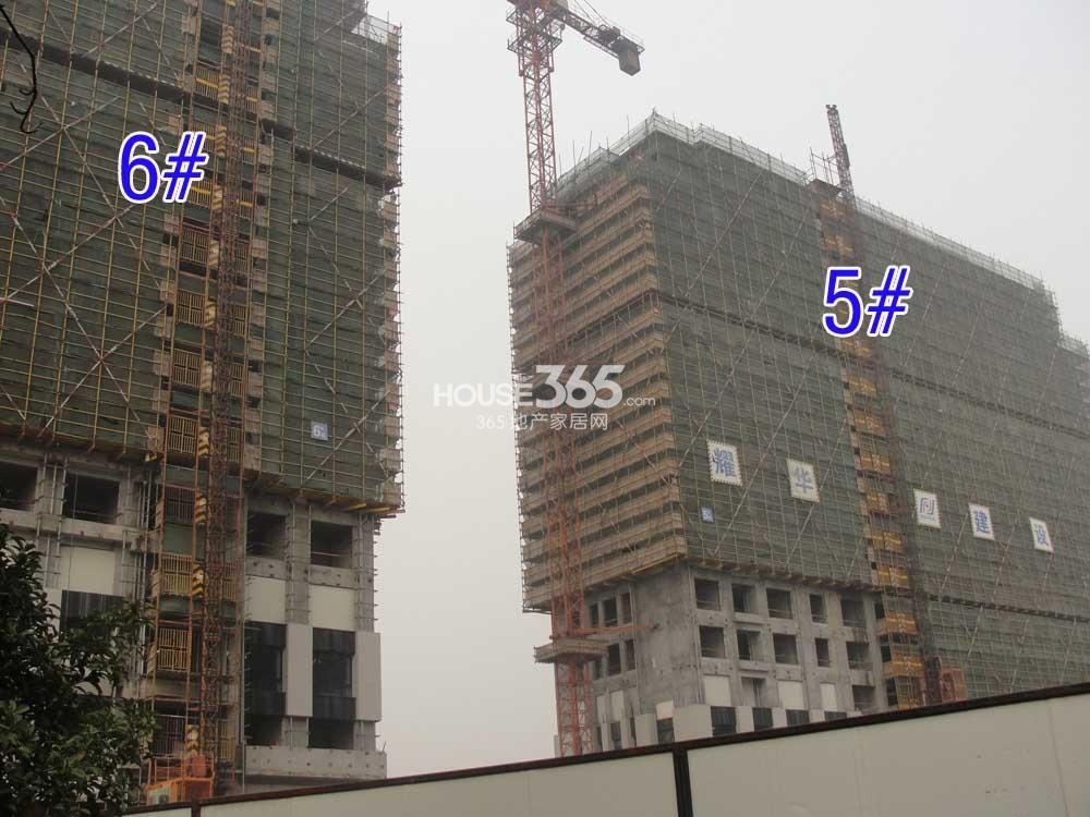 2013年12月底武林外滩项目工地实景--5、6号楼