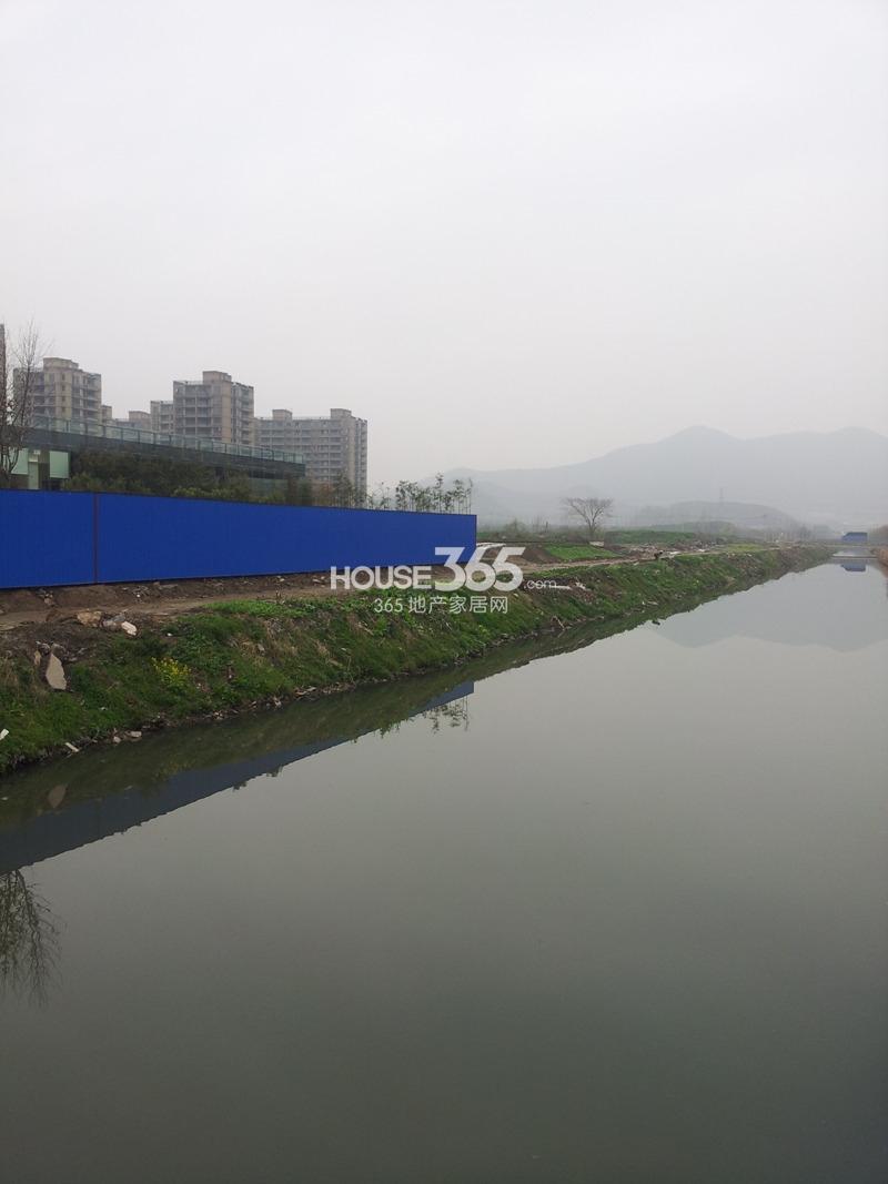 天阳晴朗周边配套——河景实景图（2014.2.27摄）