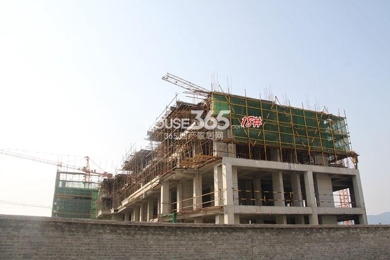龙湖名景台18号楼施工实景图 （2014.2.11摄）