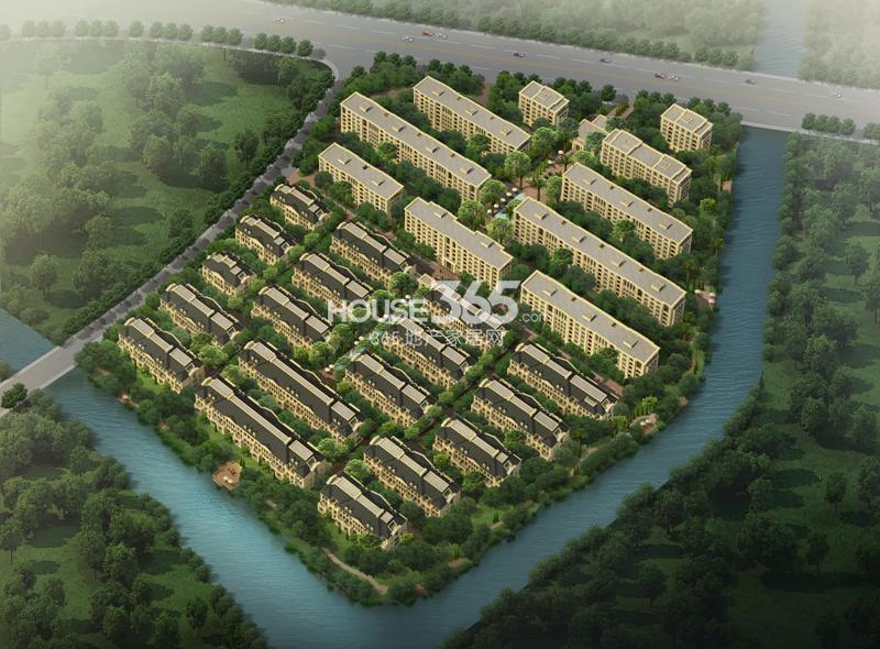 绿城西溪融庄鸟瞰图