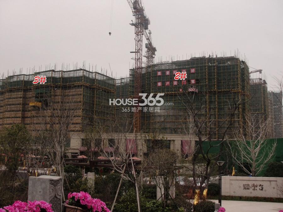 万科紫台2、3号楼施工实景图 2014.2.26摄 