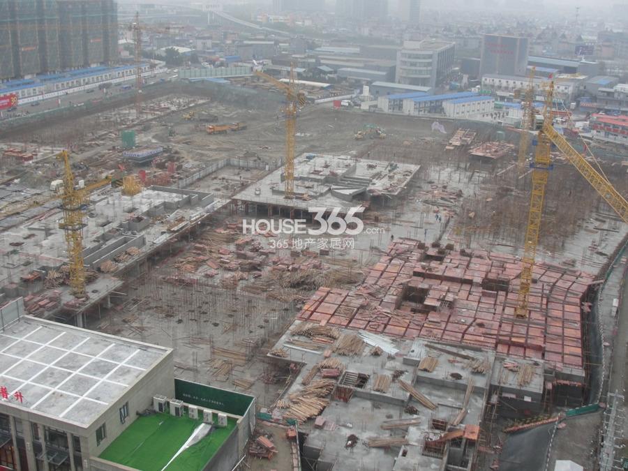 中大普升东侧施工现场实景图 2014.2.26摄