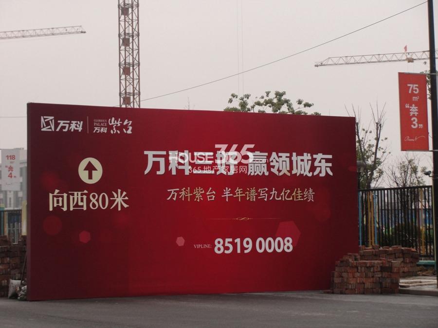 万科紫台项目实景图 2014.2.26摄 