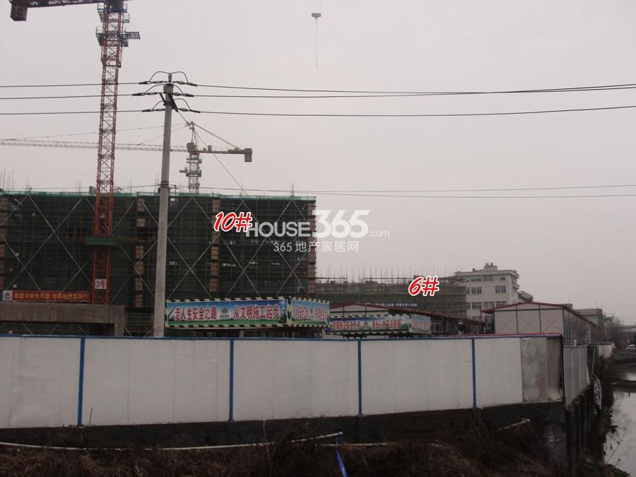 万科紫台6、10号楼施工实景图  2014.2.26摄