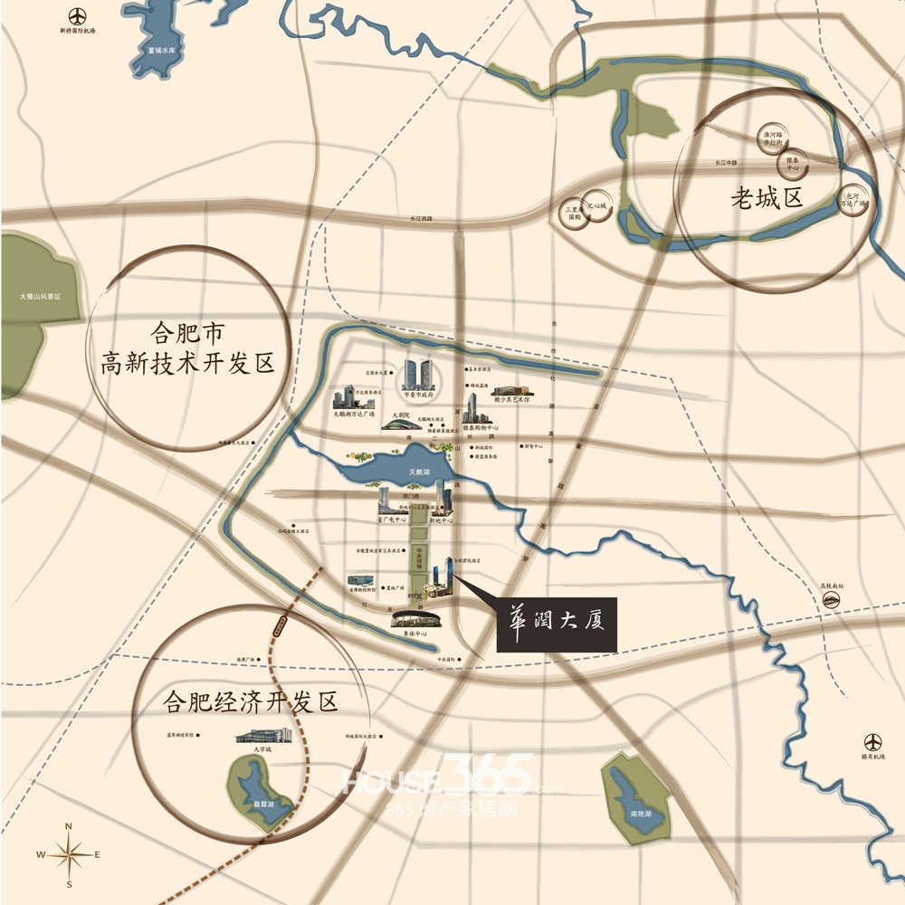 华润大厦交通图