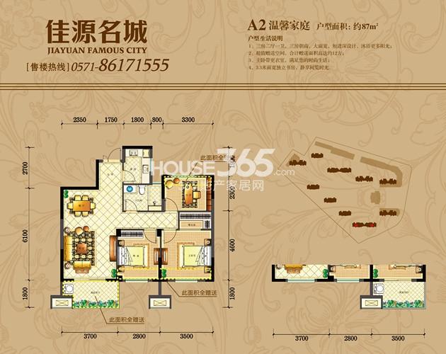 佳源名城2号楼A2户型