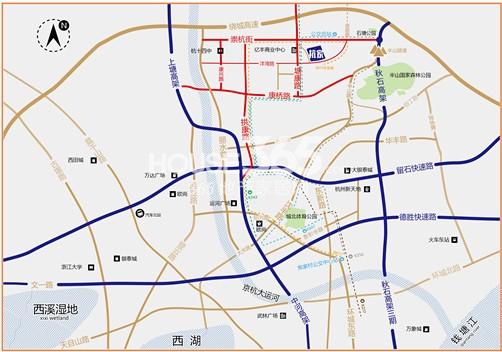 赞成杭家交通图
