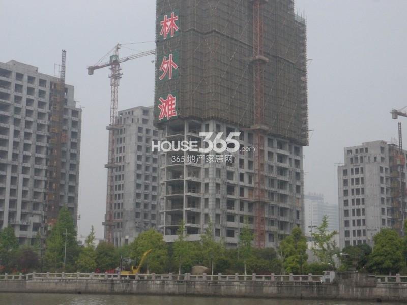 2014年4月份京杭运河边上拍武林外滩