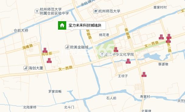 宝力未来科技城地块交通图