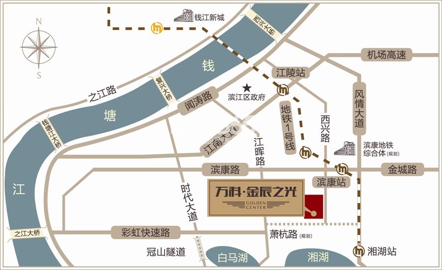 万科金辰之光交通图