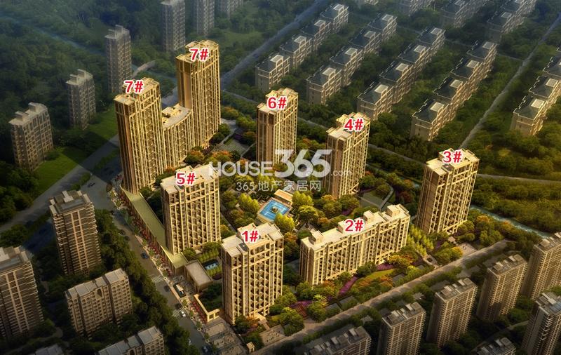 赞成龙兴道一号鸟瞰图