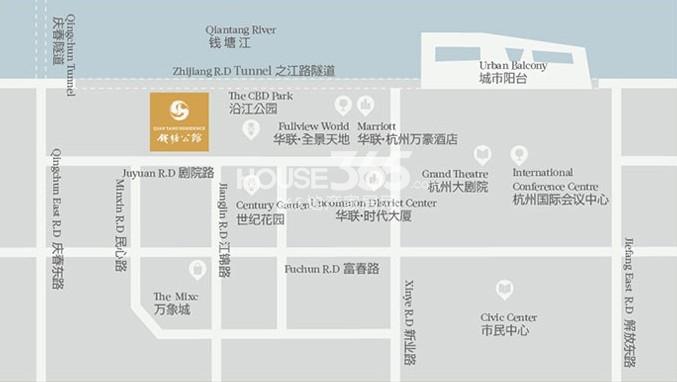 钱塘公馆交通图