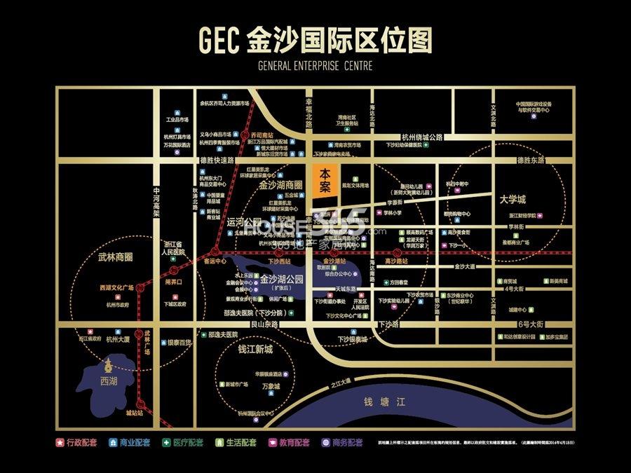 GEC金沙国际米特家交通图