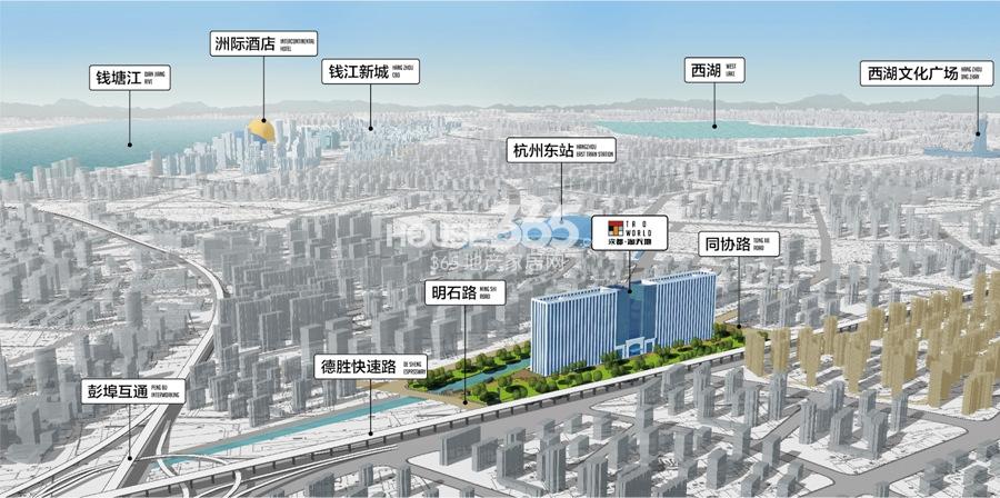 宋都淘天地区域鸟瞰图