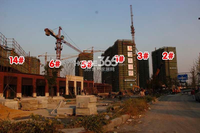金地格林格林1-3、5、6、14#施工实景图 (2014年10月摄） 