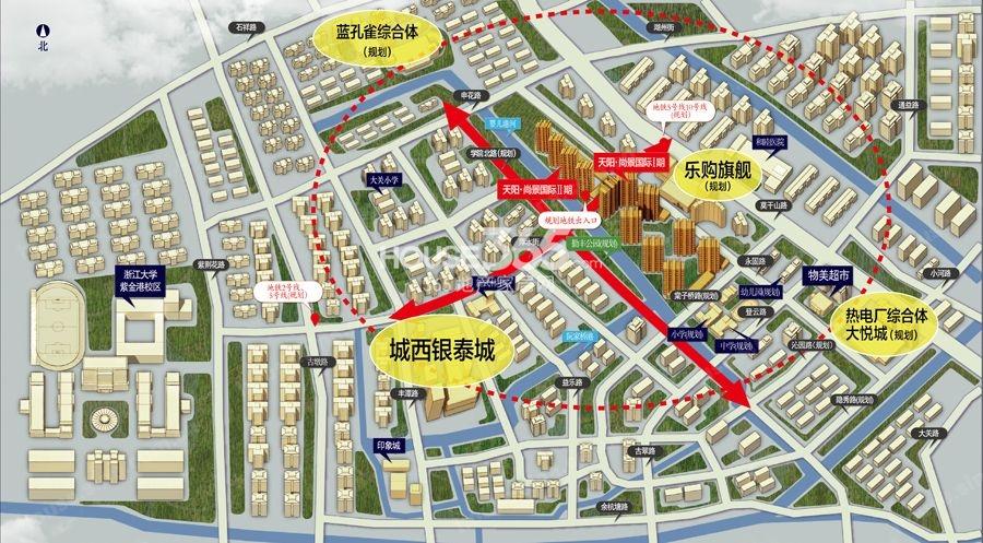 天阳尚景国际项目二期位置及周边配套