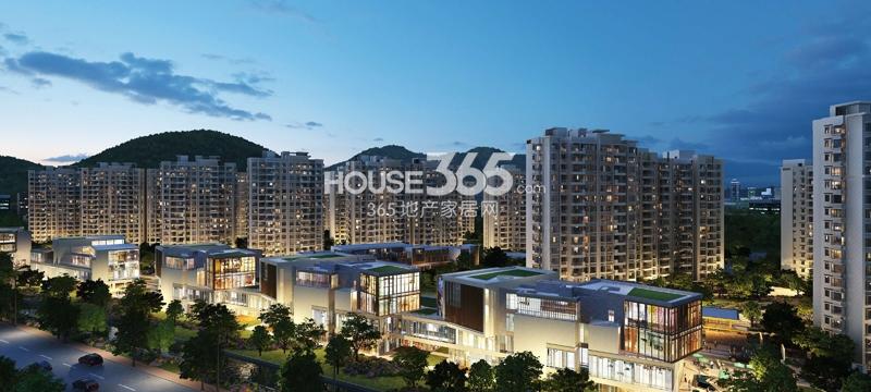 嘉里云荷廷项目侧视效果图