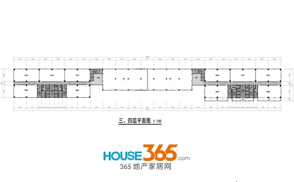 正奇金融广场三、四层平面图