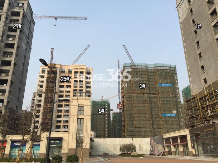 保利罗兰香谷1、3、9、25、27号楼施工实景图 2015年1月摄