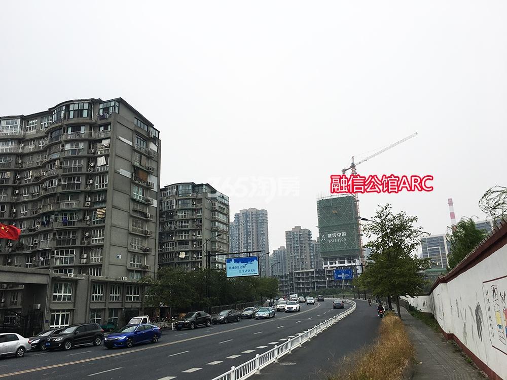 2017.10.29融信公馆ARC远拍及周边小区、道路实景