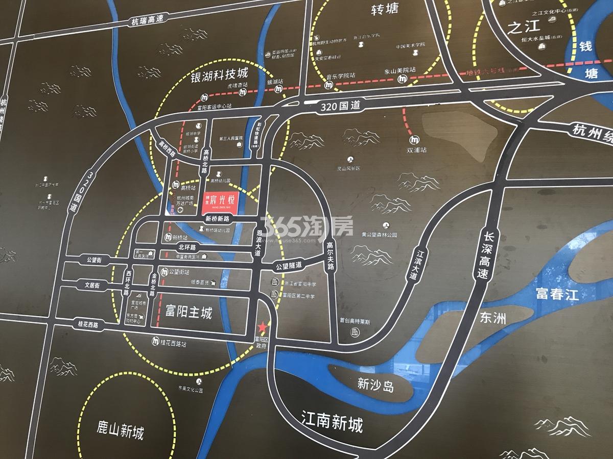 宸光悦公寓区位沙盘图（2020年3月）