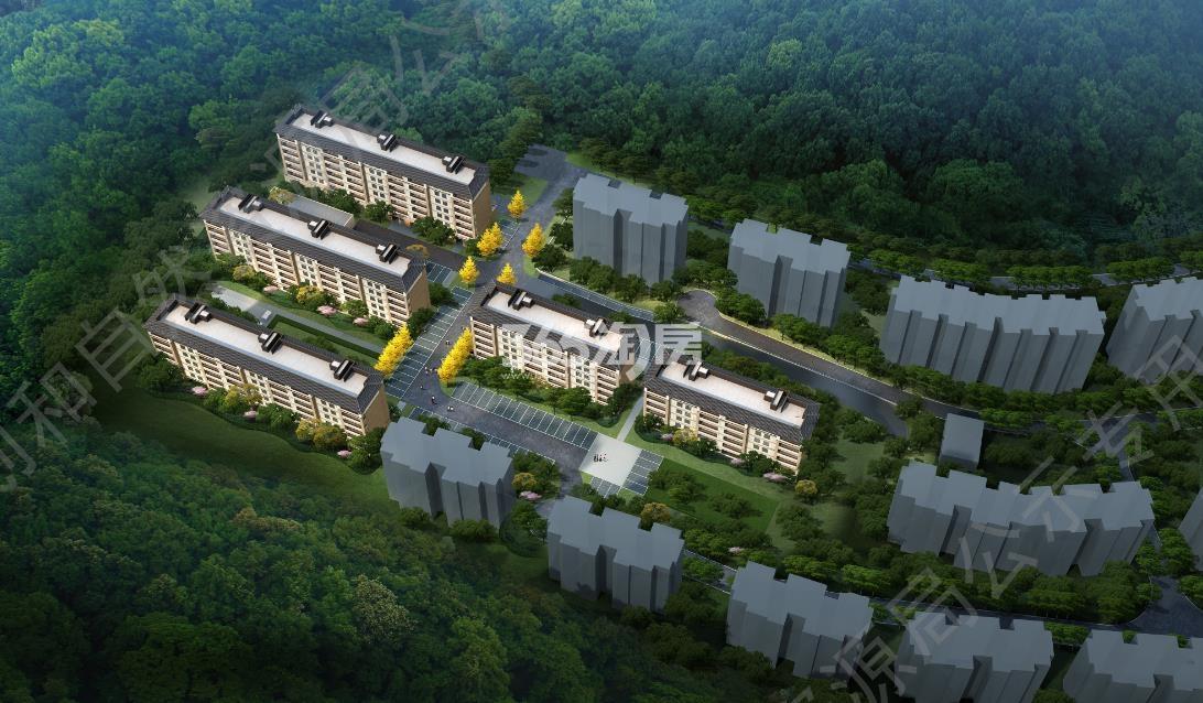 融创城建市政浦阳宅地鸟瞰图