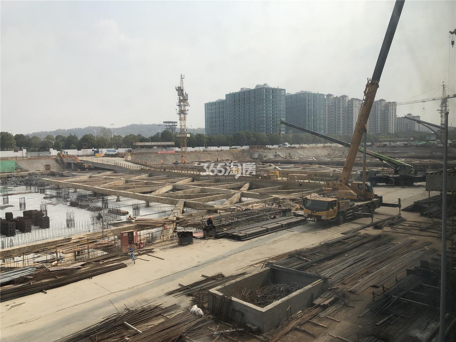 绿地万科云都会旁金马路换乘枢纽工程进展实景图(12.23)_南京绿地云都会_南京新房网_365淘房