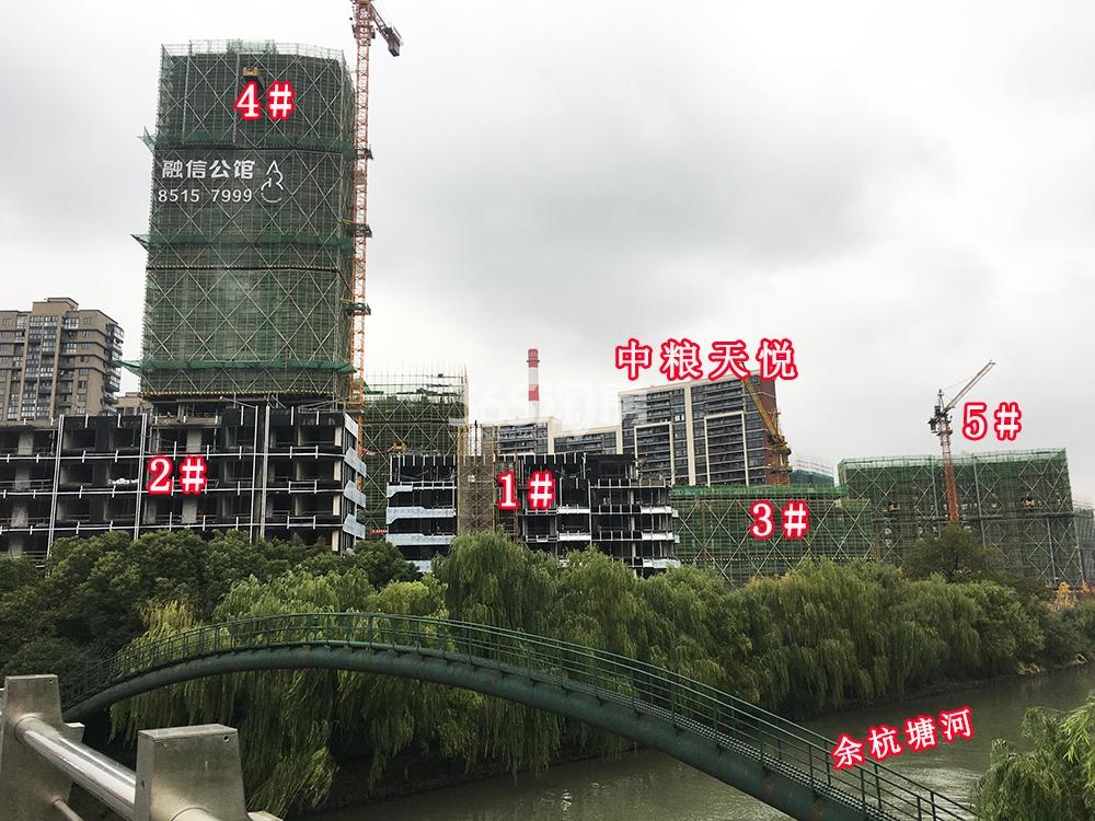 2017年12月融信公馆ARC项目1-5号楼(地名幢号)及周边实景