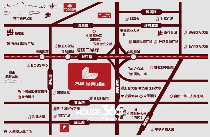 万科金域国际写字楼区位图
