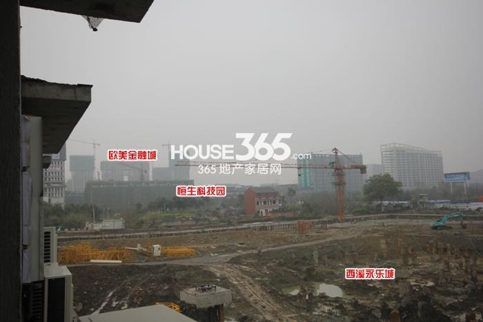 西溪永乐城项目整体现场实景图（2015.3）