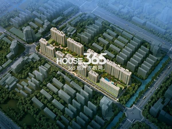 大业江东府鸟瞰效果图图