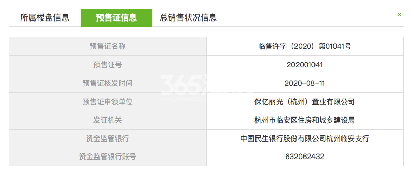 丽光城4#预售证