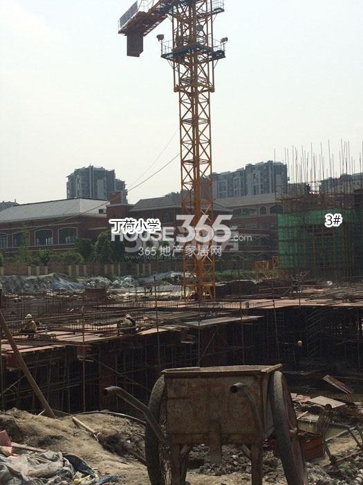 天阳明朗3号楼施工进度实景图 2015.9摄