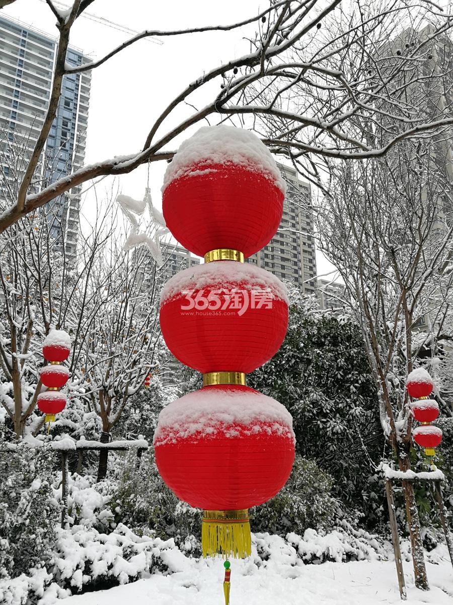 2018年1月融信澜天园区雪景
