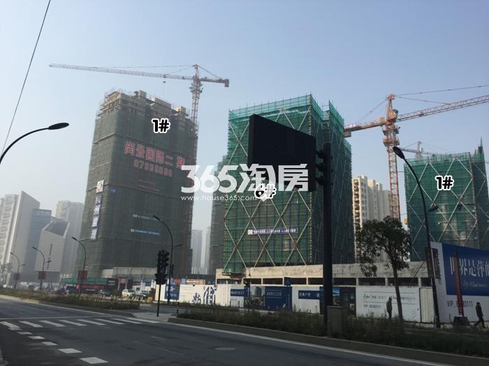 2016年1月天阳尚景国际项目实景--二期1号楼及浙旅萍水1、6号楼
