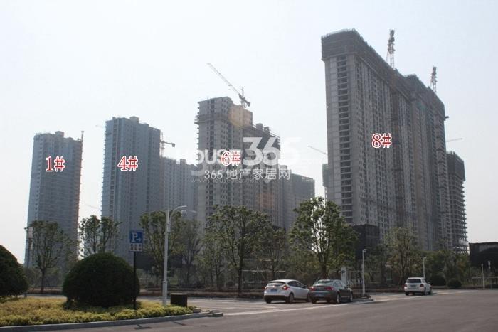 欧美金融城(EFC)项目1、4、6、8号楼施工进程图（2015.11）