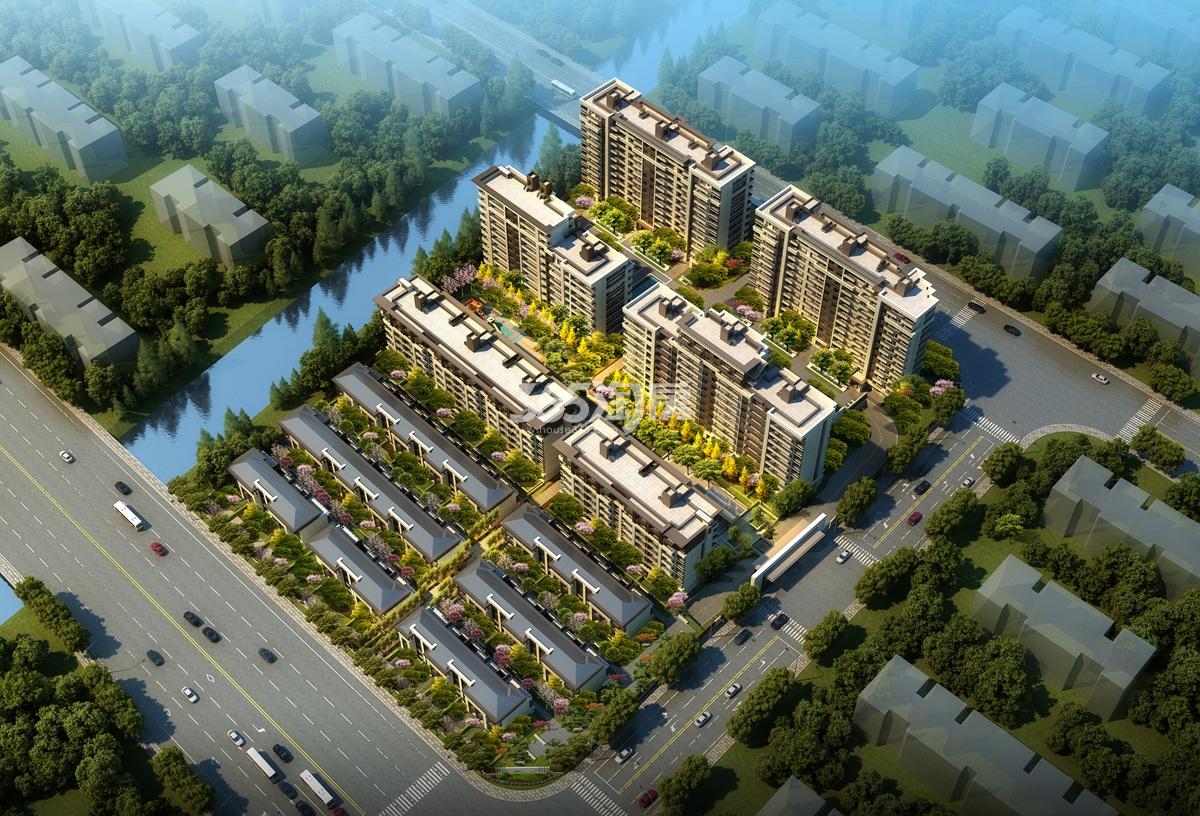 联发藏珑玉墅鸟瞰图